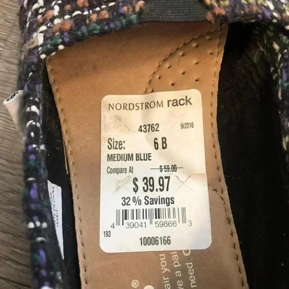 Toms Classic Alpargata Flats Loafers Slip On Shoes Sneakers Textured Knit: 6 - Picture 8 of 9